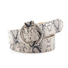 Women's Circle buckle PU Leather Belt For Women Leopard Snakeskin Zebra Print Teen student waistband Waist Belts Female