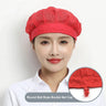 Black Adjustable Food Service Net Hat Kitchen Work Hats Canteen Restaurant Cook Caps Bakery Baking Workshop Breathable Work Cap