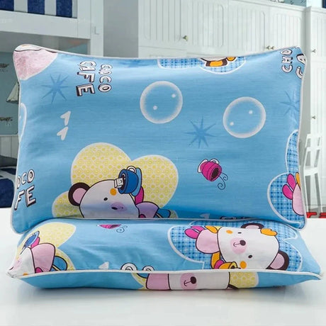 Rectangle Children's Pillow Cover Cartoon Pure Cotton Pillow Case Four Seasons Kindergarten Children's Pillowcase Home Bedding