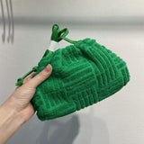 2024 new women fashion towel embossed clutch bag handbag clutch bag large capacity striped versatile casual handbag
