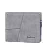 New Short Men s Slim Card Holder PU Leather Male Men's Wallet Frosted Short Ticket Tolder Multi-card Coin Purse