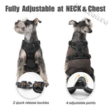 Dog Harness, No Pull Pet Vest Harness with 2 Leash Clip, Reflective Adjustable Soft Padded Sturdy Handle Easy Control for Dogs