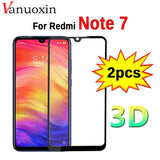 2pcs 3D Glass On Redmi Note 7 Protective Tempered Safety Glass For Xiaomi Redmi 7 Note 7 6.3" inch Screen Protector