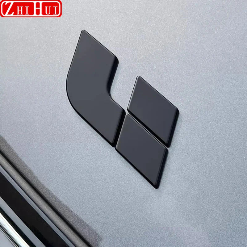 For Li Lixiang L7 L8 L9 2022 2023 Car Black Samurai Logo Blackened Cover Upgraded Exterior Decoration Stickers Auto Accessories