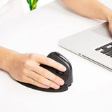 Wireless Bluetooth Delux M618XSD Seeker Ergonomic Vertical Mouse With Oled Screen 4000dpi Rechargeable Cover For Computer Office