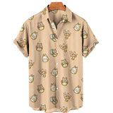 Duck 3d Print Summer Beach Shirt Men Floral Fashion Hawaiian Casual Short Sleeve Single-Breasted Imported Clothing Streetwear