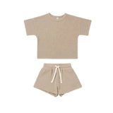 0-2Yrs Summer Striped Clothes For Newborn Baby Causal Cotton Short Sleeve  T-Shirts Shorts 2Pcs Summer Unisex Baby Clothing