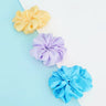 4Pcs/3Pcs Oversized Scrunchie Big Rubber Hair Tie Set Solid Stain Elastic Hair Bands Girl Ponytail Holder Super Hair Accessories