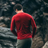 100% Merino wool cycling quick-drying Sweatshirt Thermal underwear Merino Hiking long-sleeved base T-shirt