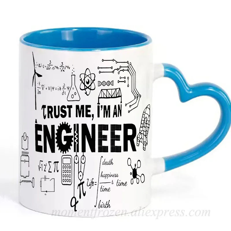 Engineer Cups Mechanic Coffee Mugs Scientific Technical Office Coworker Gifts Ceramic Coffeeware Tea Teaware Driver Drinkware