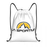 La Sportiva Logo Drawstring Backpack Sports Gym Sackpack String Bags for Running