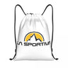 La Sportiva Logo Drawstring Backpack Sports Gym Sackpack String Bags for Running