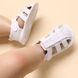 2023Brand NEW 0-18Months Kids Newborn Baby Boys Fashion Summer Soft Crib Shoes First Walker Anti Slip Sandals Shoes Soft Sole