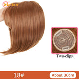 MEIFAN Synthetic False Bangs Clip-In Bangs Extension Natural Neat Fake Fringe Topper Hairpiece Invisible Clourse Hairpieces