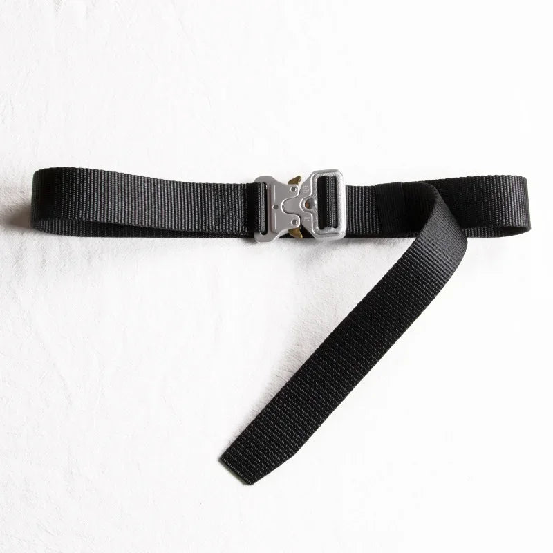 3.8cm 3cm 2.5cm Canvas Tactical Belt for Male and Female Trend Fashion Hip Hop Punk Y2k Girdle Outdoor Sports Youth Waistband