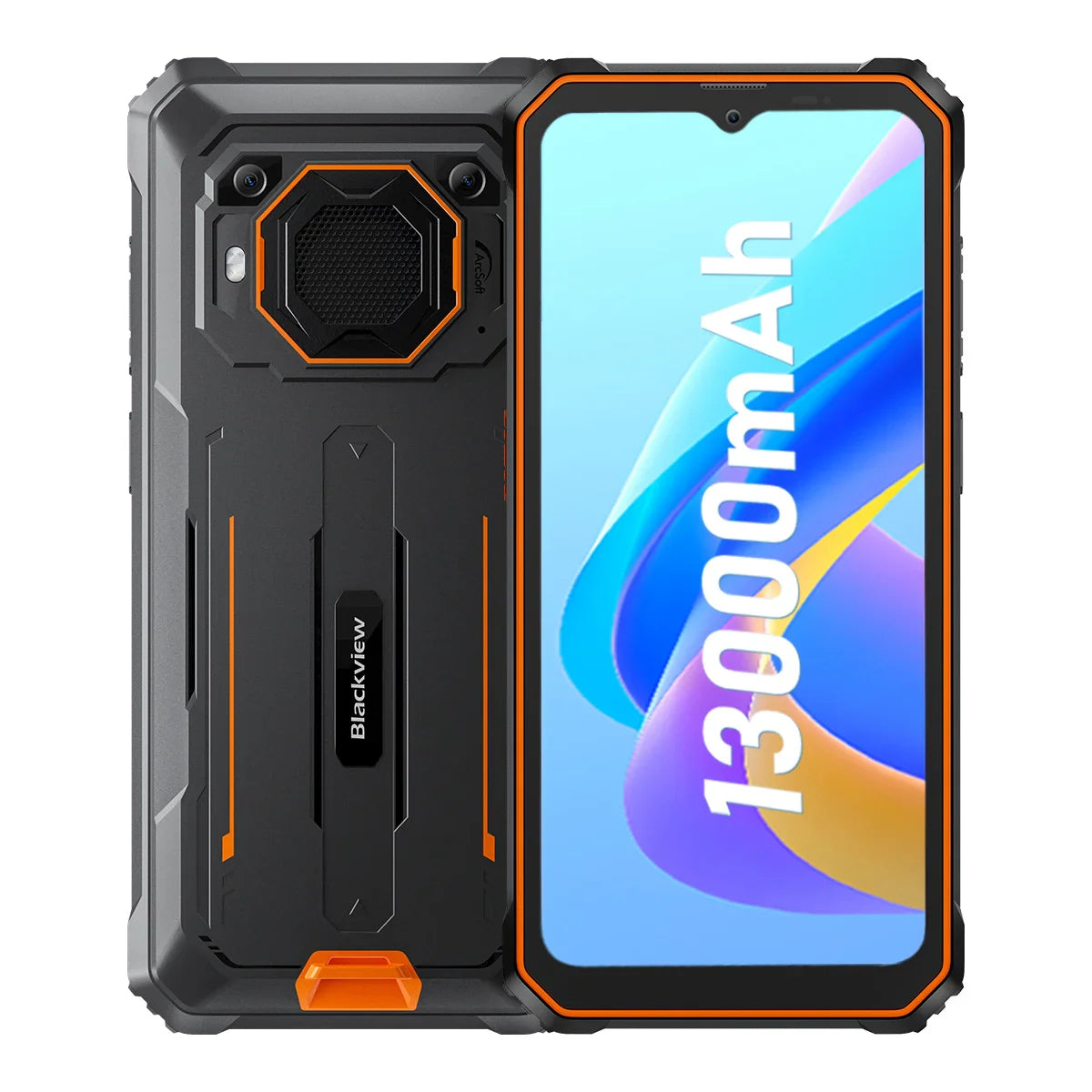 Blackview BV6200 Pro Rugged Phone Android 13 6.56'' Helio P35, 4GB+128GB Smartphone 13000mAh With 18W Fast Charg NFC Cell Phone