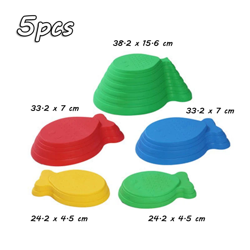 Children Balance Stepping Stones Sports Toys Sensory Integration Training Parish Party Indoor Outdoor Social Game Autism Therapy