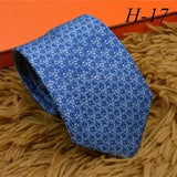 2024 new H Family 100% Silk Tie Creative Stripe Gift for Work Wedding 8cm Suit Accessories necktie  bowties  collared shirt