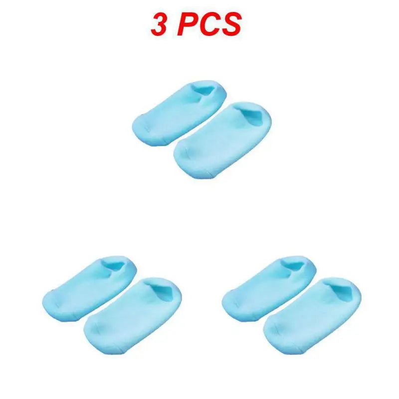 1~4PCS Reusable SPA Gel Socks Moisturizing Whitening Exfoliating Velvet Smooth Beauty Foot Care Silicone Socks Feet Care