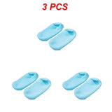 1~4PCS Reusable SPA Gel Socks Moisturizing Whitening Exfoliating Velvet Smooth Beauty Foot Care Silicone Socks Feet Care