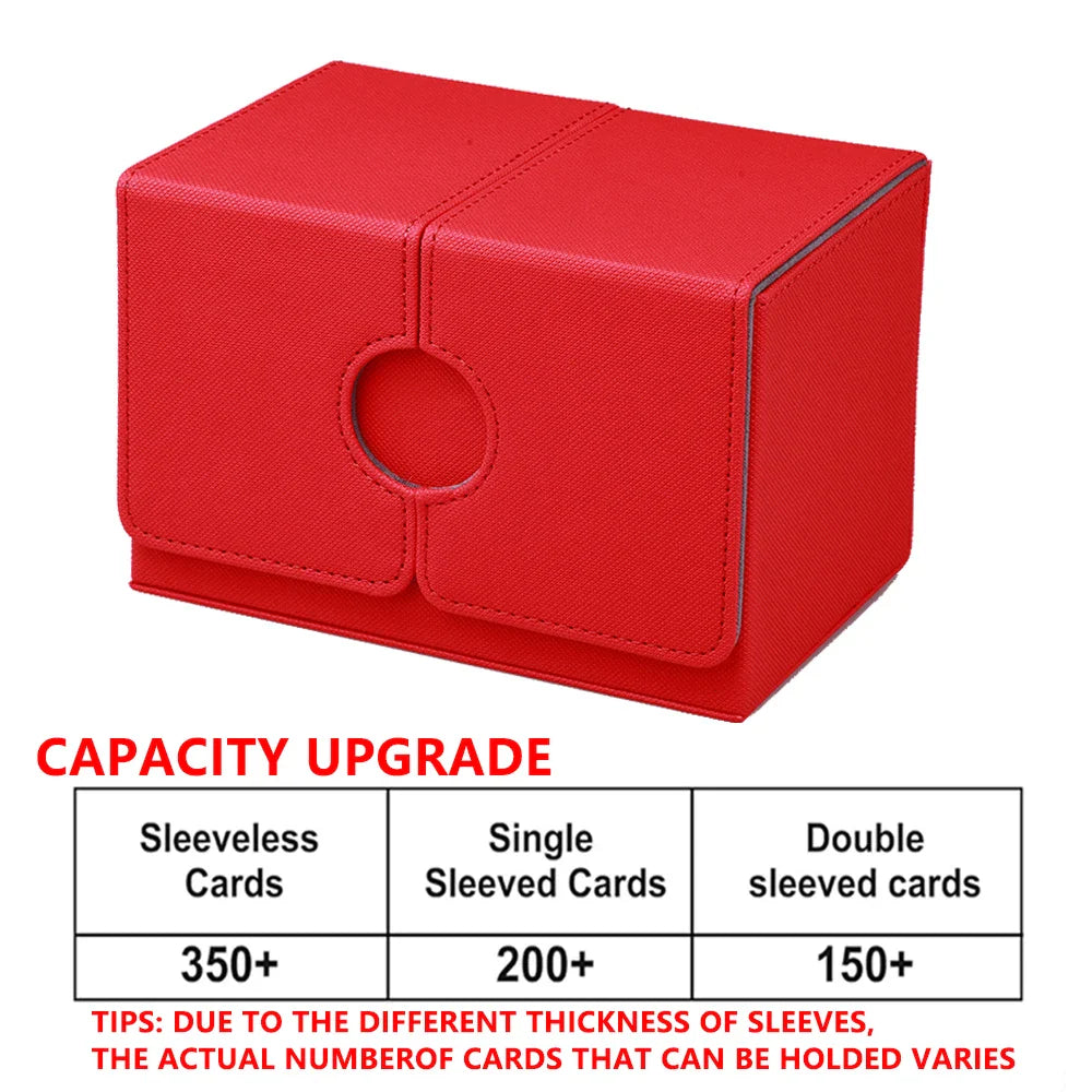 Card Case Card Box Magic TCG Mid Large Deck Case Solid Color Storage Box Top Side-Loading Christmas Toy Game Collection Cards