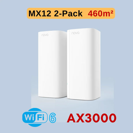 Tenda AX3000 WiFi6 Mesh System EX/MX12 Wireless Router Wi-Fi6 Mesh WiFi Router up to 7000 sq.ft. Wifi range extender WIFI 6 Mesh