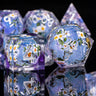 Sharp Edge Dice Dungeons and Dragons liquid core Dice , Resin sharp edge dice set dnd, D20 d&d dice , Galaxy Dice set