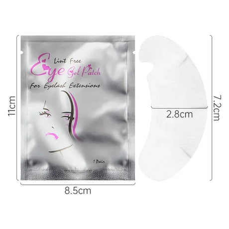 100PCS V Shaped Eyelash Patches Hydrogel Gel Eye Patches Wholesale false Eyelash Extension Under Eye Pads Makeup Tools