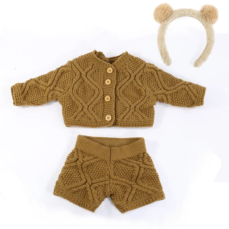 Doll Clothes for 55cm Dolls 22inch Doll's Clothing Sweater Dress Overall  DIY Toy Dolls Outfit for Dolls Clothes Accessories
