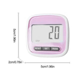 Mini Digital Step Counter Large Screen Smart Electronic Pedometer For Walking Distance Lightweight Design Calorie Counting