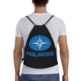 Polaris Logo Drawstring Backpack Sports Gym Bag String Sackpack for Cycling