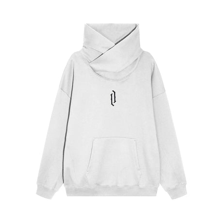 Autumn Winter High Collar Hoodie Pullover Loose Men Coat Tops Harajuku Hiphop Gothic Outwear Streetwear Fleece Hooded Sweatshirt