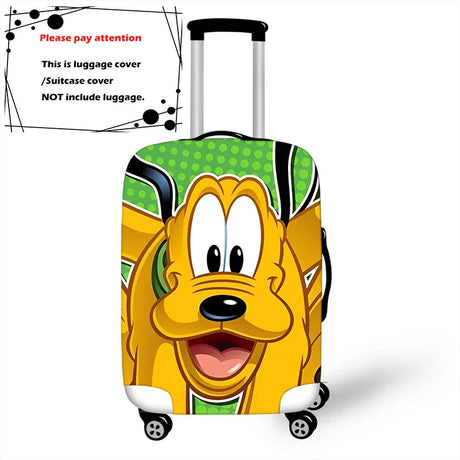 Disney Cartoon Pluto Mickey Thicken Luggage Suitcase Protective Cover Protect Dust Bag Trolley Cover Travel Accessories