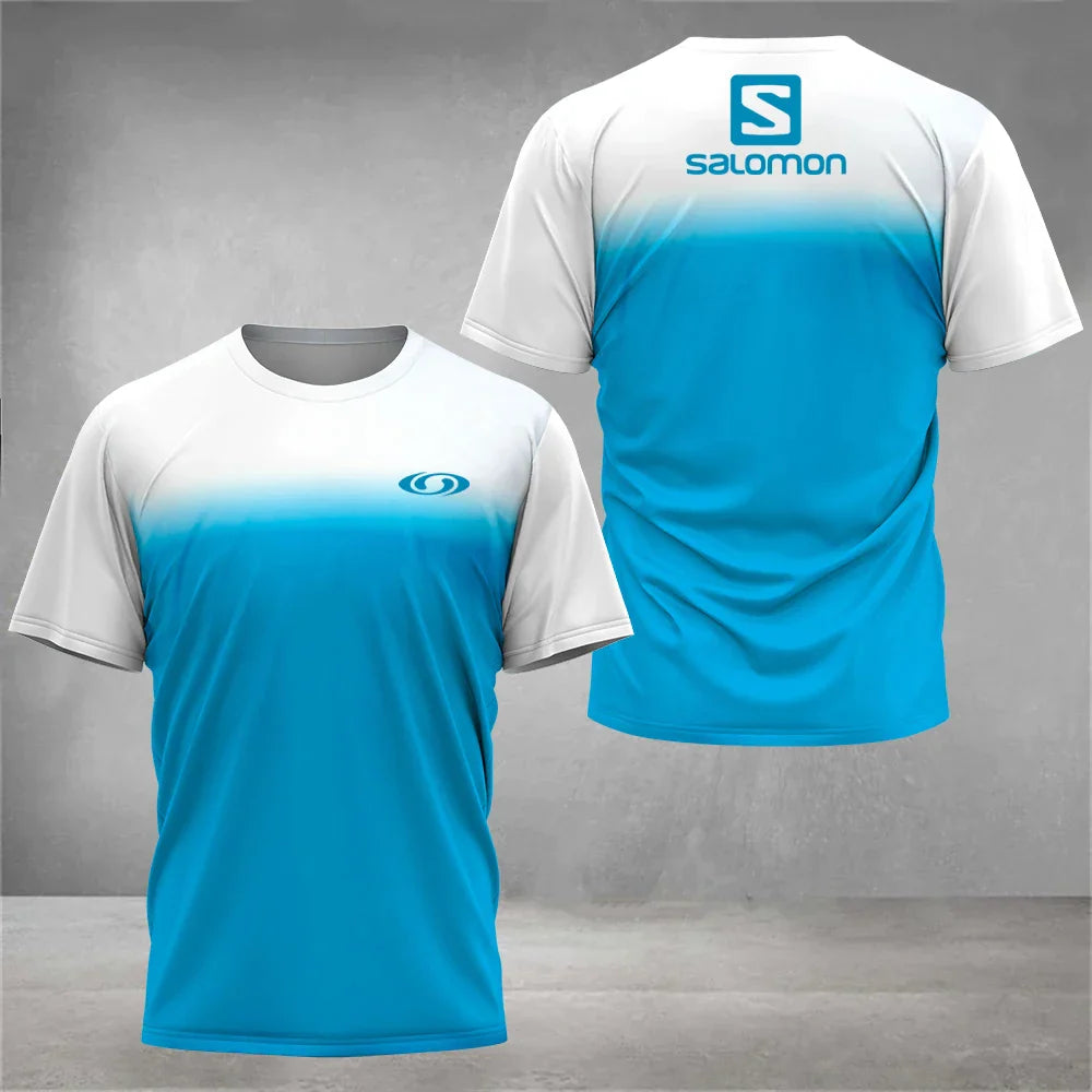 Breathable Men's Tennis T-shirt Fashion Casual Badminton Sportswear Summer Quick Dry Short Sleeve Large Size Male Top Clothing