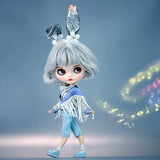 Handmade Blyth Doll Bear suit Clothes Doll Blyth Doll Clothes Princess Dress With White Lace For Ymy Licca Azones Ob24 Ob27 Fr