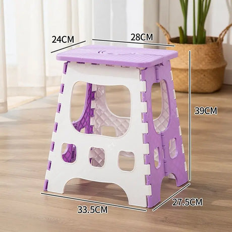 Thickened Plastic Folding Furniture Stool Portable Mini Outdoor Adult Children Chair Bench Train Maza Change Shoe Fishing Stool