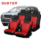 Duster Print Seat Cover Universal Fashion Track Embossed Shape Full Set of Car Interior Accessories Car Car Seat Cover