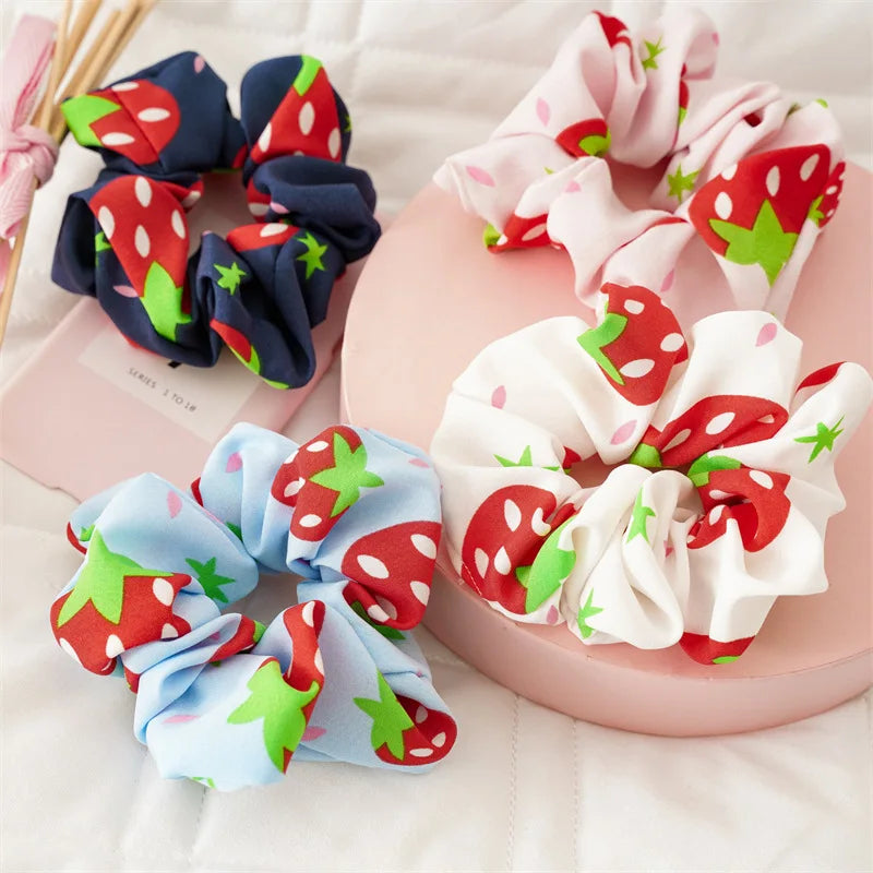 Ins Hot Sale Large Size Premium Headdress Extra Large Floral Scrunchie Layered Chiffon Satin Hair Tie Elastic Scrunchie