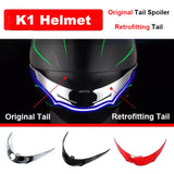 Cascos K1 Motorcycle Helmet Tail Spoiler K1 K3SV K5S Refitting Big Tail Spoiler Universal Capacete De Moto Helmet Accessories