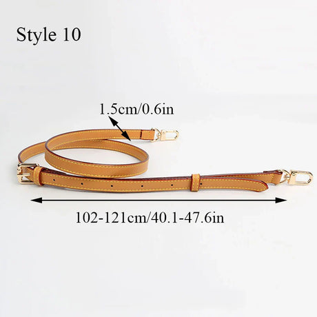 100% Genuine Leather 105CM Bag Strap for LV Neverfull Bags Adjustable Handbags Straps Crossbody Replacement Bag Accessories