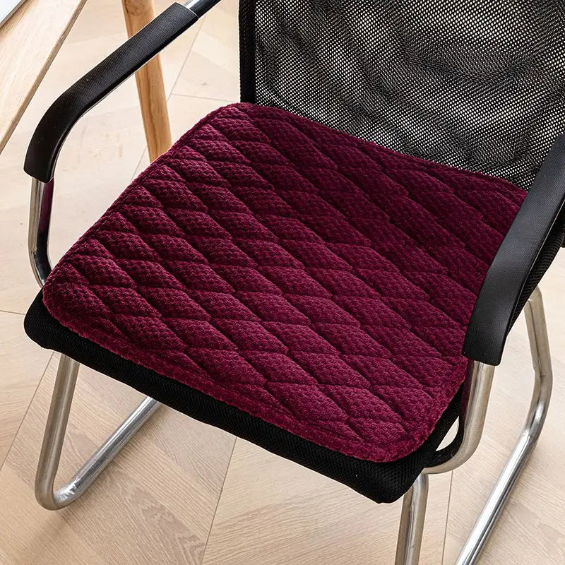 Kindergarten Children Stool Cushion Warm Student Chair Cushions With Bandage Sofa Car Seat Mat Thicken Office Seat Pad 25-50CM