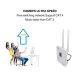 TIANJIE 150Mbps 4G Wifi Router Unlocked SIM Card Wireless Modem External Antenna Hotspot WAN LAN Broadband Adapter for IP Camera