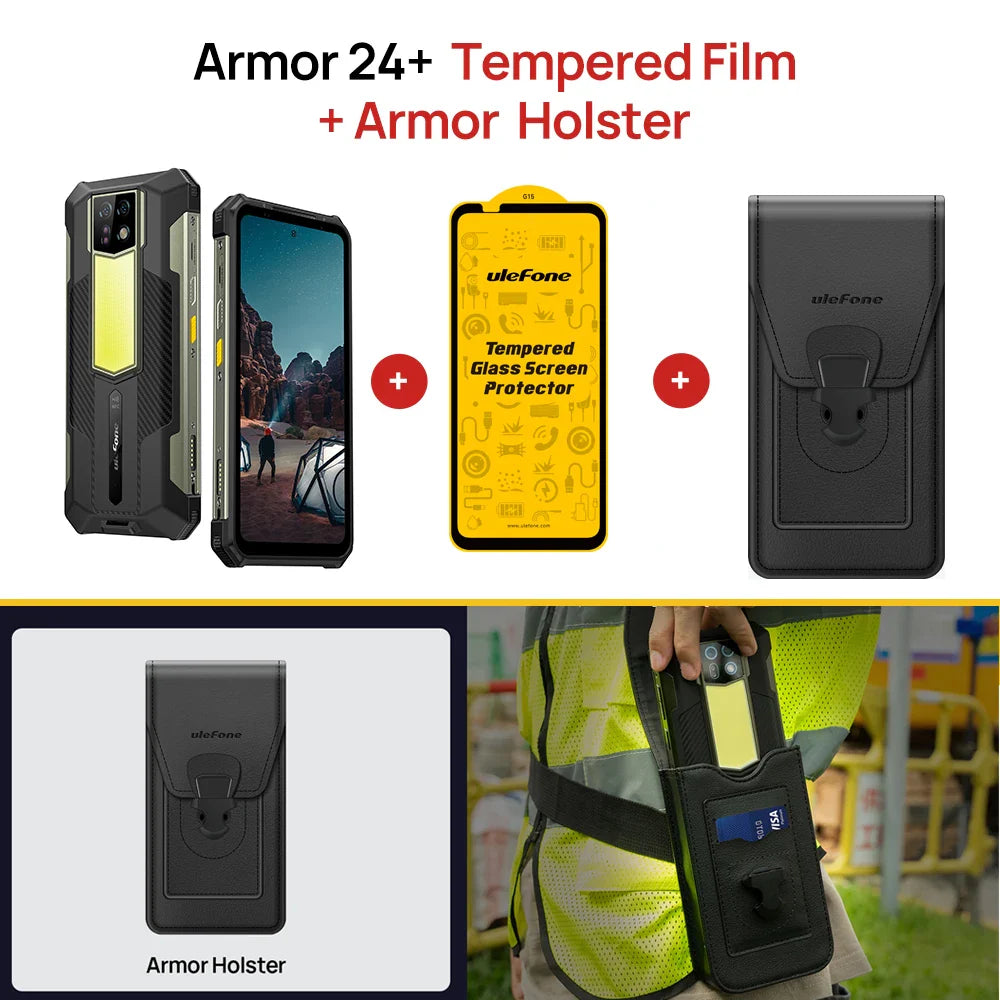 [World Premiere]Ulefone Armor 24 Rugged Phone 22000mAh 24GB+ 256GB 6.78"120Hz Smartphone 64MP+64MP NFC Phone global version