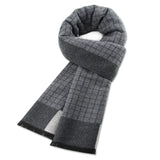 High Quality Men Scarf Autumn Winter Plaid Knitted Wool Muffler Male Business Classic Thick Warm Shawl Gentlemen Chrismas Gift