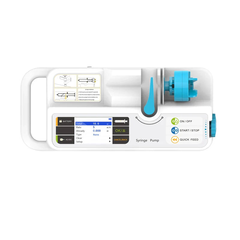 CONTEC SP750 SP950 Infusion Pump / Syringe Pump Real-time Alarm Large LCD Display Volumetric IV Fluid Human/Vet Use