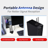 WiFi Antenna RP-SMA Male Connector Dual Band 2.4GHz 5GHz For AX210 AX200 PCI-E WiFi Network Card Adapter Wireless Router Desktop