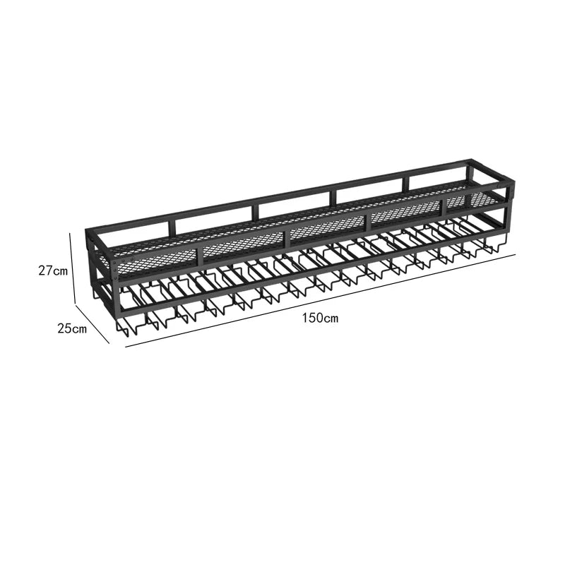 Bar Metal Wine Rack Display Wall Mounted Club Drink Cellar Wine Cabinets Commercial Restaurant Adega Barzinho Kitchen Furniture