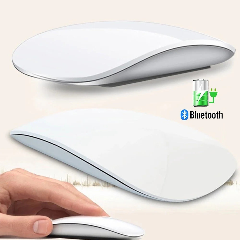 Bluetooth Wireless Mouse Arc Touch Magic Mice Ergonomic Ultra Thin Rechargeable Mouse Optical 1600 DPI Mause For Apple Macbook