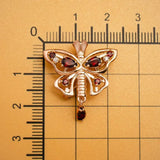 Thyroid Gland Butterfly Brooch Zircon Enamel Pin Endocrinology Lapel Badge for Medical Student Internship Gift