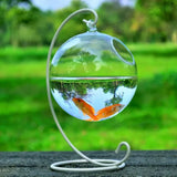 Mini Fish Tank Aquarium Accessories Goldfish Glass Fishbowl Fishing Hydroponics Terrarium Plant Flower Pot Pet Jellyfish Carp
